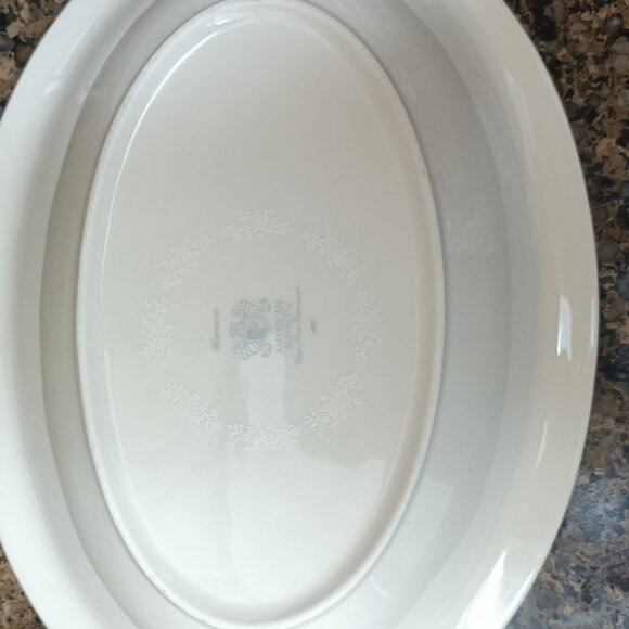 Vintage 10" Oval Vegetable Bowl Winterset by American Royalty 1001 - Picture 6 of 6